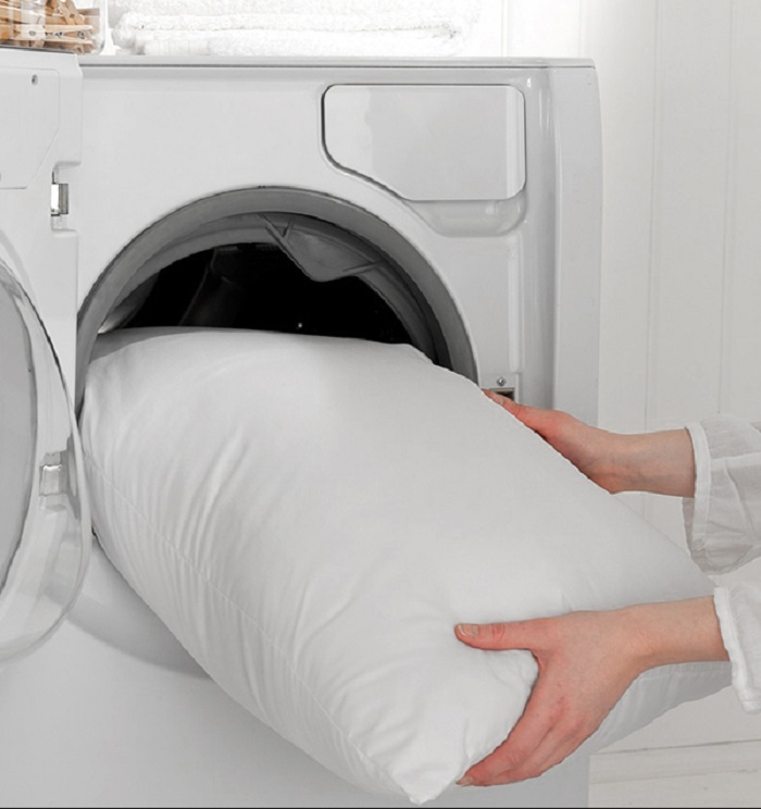 Lưu ý khi giặt gối bằng máy giặt không gây hư hỏng